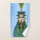 Aangepaste tekst Montenegro Handdoek (Handdoek)