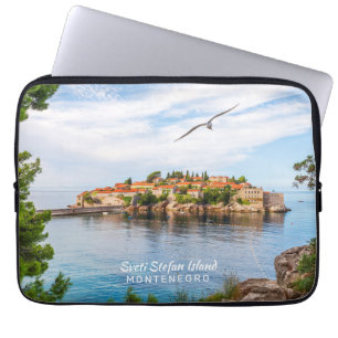 Aangepaste tekst Montenegro Laptop Sleeve