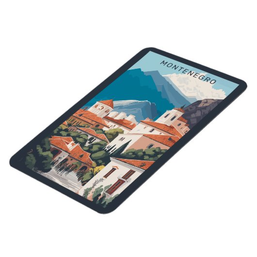 Aangepaste tekst Montenegro Magneet (Linkerzijde)