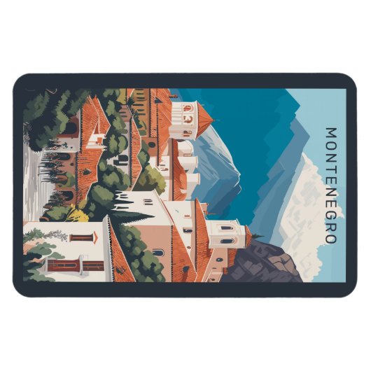 Aangepaste tekst Montenegro Magneet (Horizontaal)
