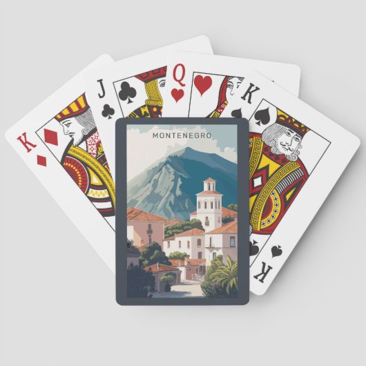 Aangepaste tekst Montenegro Pokerkaarten (Achterkant)