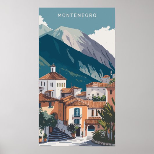 Aangepaste tekst Montenegro Poster (Voorkant)