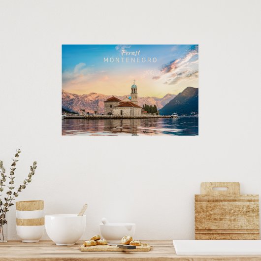 Aangepaste tekst Montenegro Poster (Keuken)