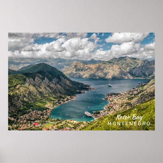 Aangepaste tekst Montenegro Poster (Voorkant)