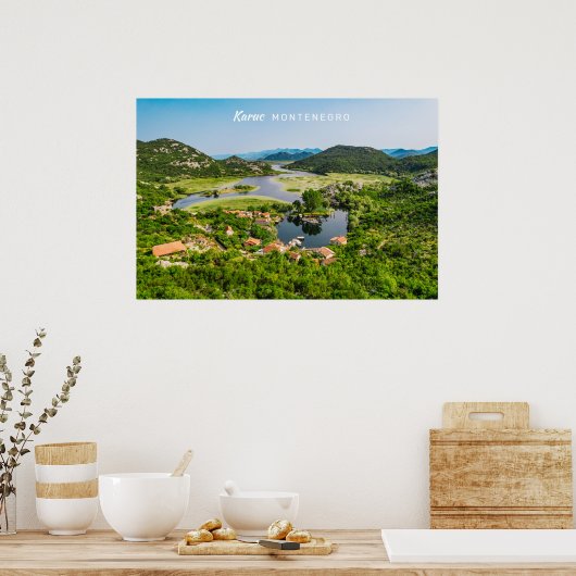 Aangepaste tekst Montenegro Poster (Keuken)