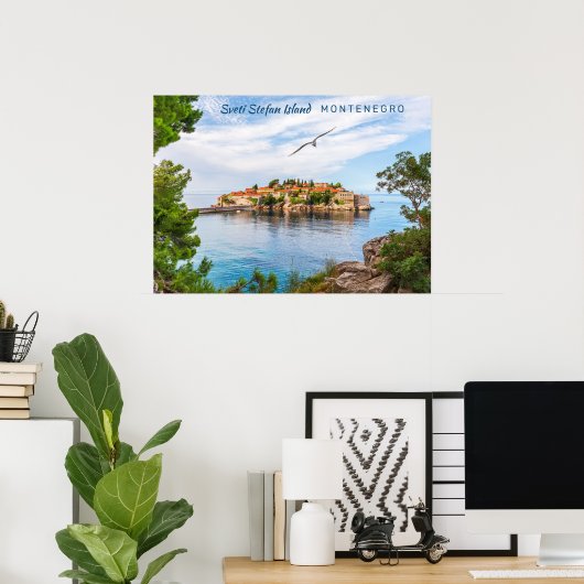 Aangepaste tekst Montenegro Poster (Thuiskantoor)