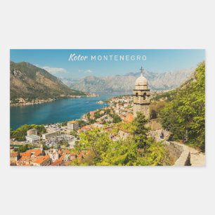 Aangepaste tekst Montenegro Rechthoekige Sticker