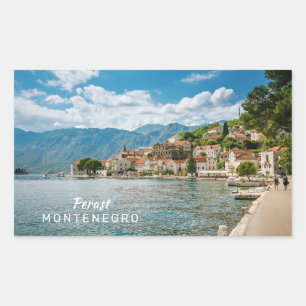Aangepaste tekst Montenegro Rechthoekige Sticker