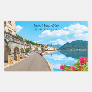 Aangepaste tekst Montenegro Rechthoekige Sticker