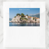 Aangepaste tekst Montenegro Rechthoekige Sticker (Tas)