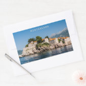 Aangepaste tekst Montenegro Rechthoekige Sticker (Envelop)