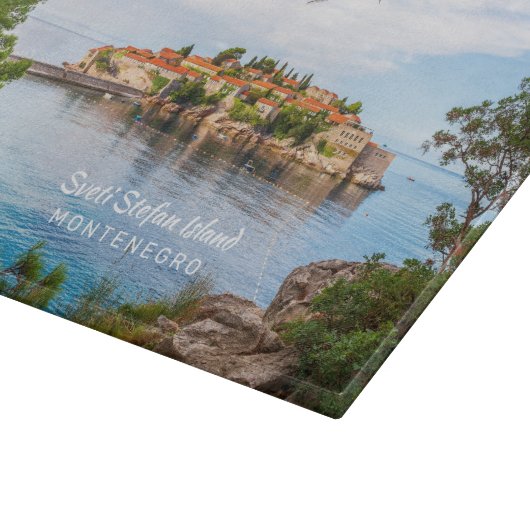 Aangepaste tekst Montenegro Snijplank (Hoek)