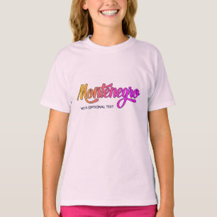 Aangepaste tekst Montenegro T-shirt