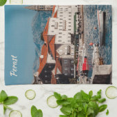 Aangepaste tekst Montenegro Theedoek (Gevouwen)