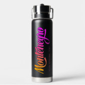 Aangepaste tekst Montenegro Waterfles (Achterkant)