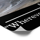 Aangepaste tekst Motivatie Poster Rhone Glacier (Hoek)