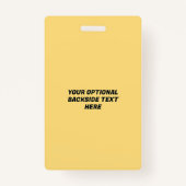 Aangepaste tekst Motorcross Badge (Achterkant)