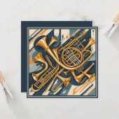 Aangepaste tekst Muziekinstrumenten Kaart (Voorkant / Achterkant in situ)