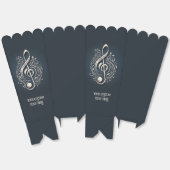 Aangepaste tekst Muzikale Sleutel Opmerking Bedankdoosjes (Ongevouwen)