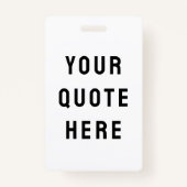 Aangepaste tekst naam hier badge (Voorkant)