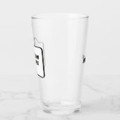 Aangepaste tekst & naam Spraakbel Glas (Links)