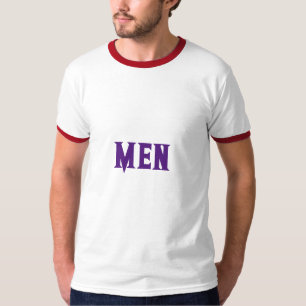 Aangepaste tekst naam voor mannen met koninklijk p t-shirt