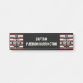 Aangepaste tekst nautisch anker deurbordje (Voorkant)