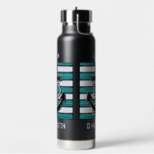 Aangepaste tekst nautisch anker waterfles (Links)