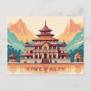 Aangepaste tekst Nepal Briefkaart