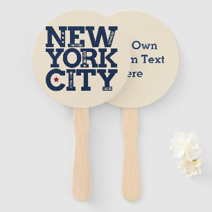 Aangepaste tekst New York City hand fans Handwaaier