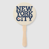 Aangepaste tekst New York City hand fans Handwaaier (Voorkant)