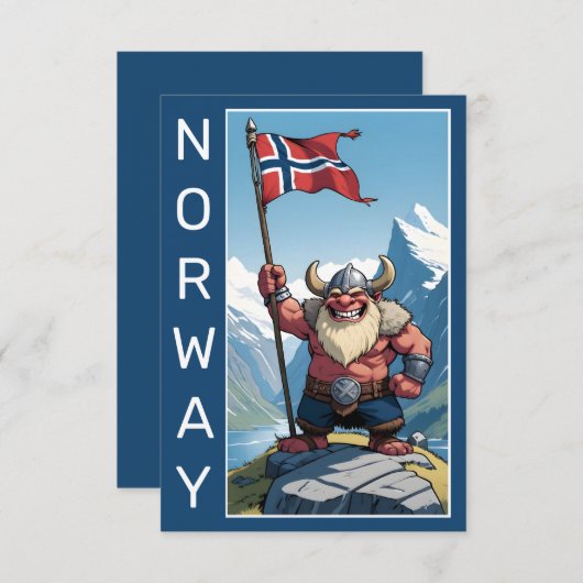 Aangepaste tekst Noorse trol (Voorkant / Achterkant)