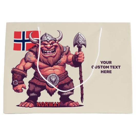 Aangepaste tekst Noorse trol Groot Cadeauzakje (Voorkant)
