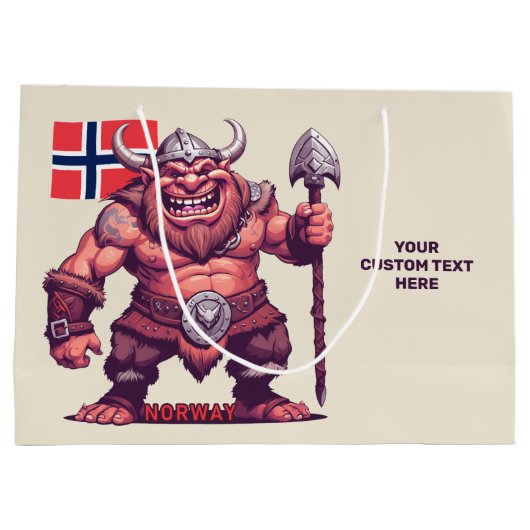 Aangepaste tekst Noorse trol Groot Cadeauzakje (Achterkant)