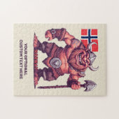 Aangepaste tekst Noorse trol Legpuzzel (Horizontaal)