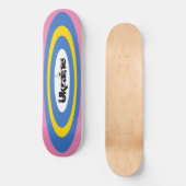 Aangepaste tekst Oekraïense Surf Ovals Skateboard (Voorkant)