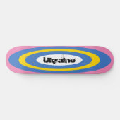 Aangepaste tekst Oekraïense Surf Ovals Skateboard (Horizontaal)