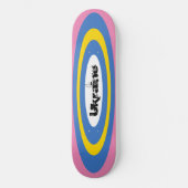 Aangepaste tekst Oekraïense Surf Ovals Skateboard (Voorkant)
