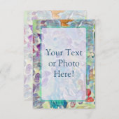 Aangepaste tekst of Abstracte foto's Bedankkaart (Voorkant / Achterkant)