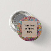 Aangepaste tekst of foto ronde button 3,2 cm (Voorkant /achterkant)