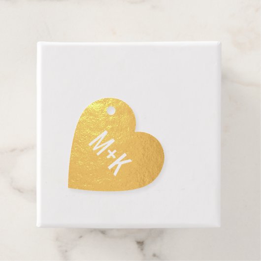 Aangepaste tekst op achterkant | Initialen op voor Bedankjes Labels (Met doos)