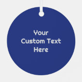 Aangepaste tekst op Cuba Vlag Metalen Ornament (Achterkant)