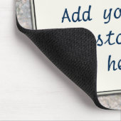 Aangepaste tekst op Neutrale Rock Textuur Muismat (Hoek)