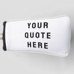 Aangepaste Tekst Op Uw Citaat Hier Persoonlijke Pu Golfheadcover