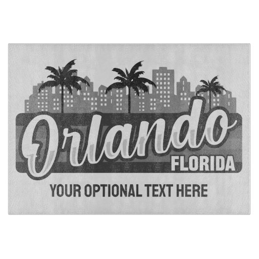 Aangepaste tekst Orlando Florida Snijplank (Voorkant)