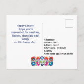 Aangepaste tekst paasmap, briefkaart (Achterkant)