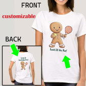 🎾🎄Aangepaste tekst, Padel Powered Christmas T-shirt