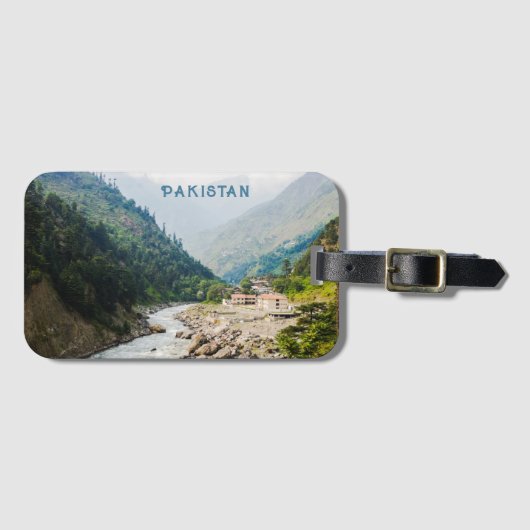 Aangepaste tekst Pakistan Bagagelabel (Voorkant (horizontaal))