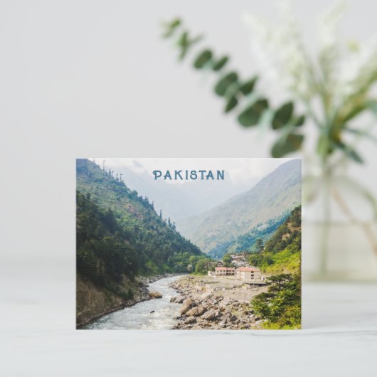 Aangepaste tekst Pakistan Briefkaart (Staand voorkant)