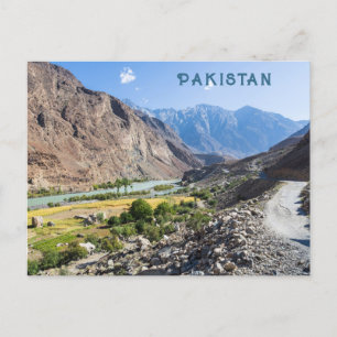 Aangepaste tekst Pakistan Briefkaart